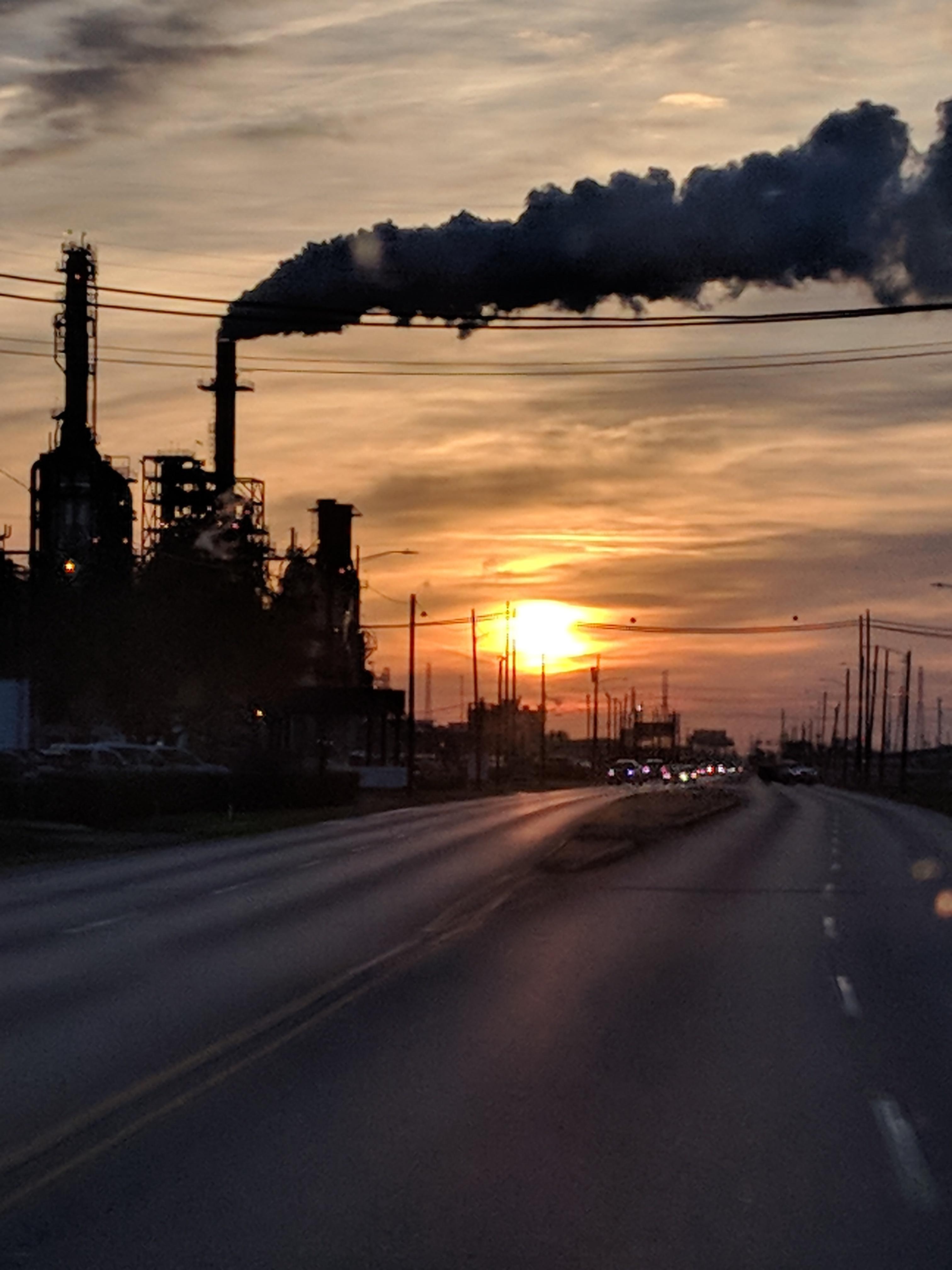 Sunrise Over Client Chemical Plant Pasadena, Deer Park & LaPorte