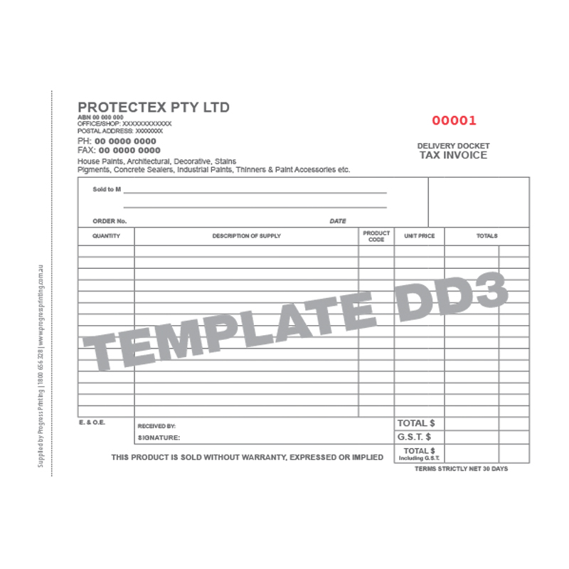 Delivery Dockets Books Custom Printed Docket Book Printers