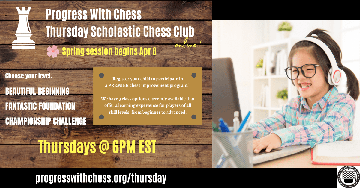 Thursday Scholastic Chess Club Description Page » Progress