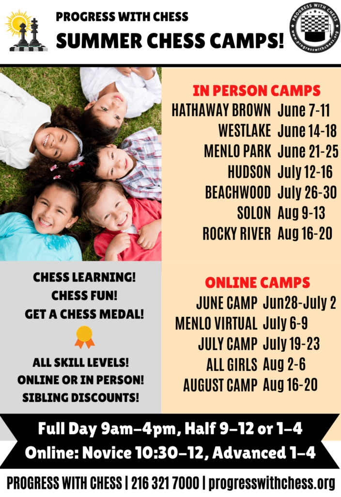 Progress With Chess Summer & Winter Chess Camps