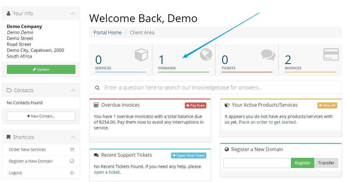How do I change my domain name servers? Knowledgebase
