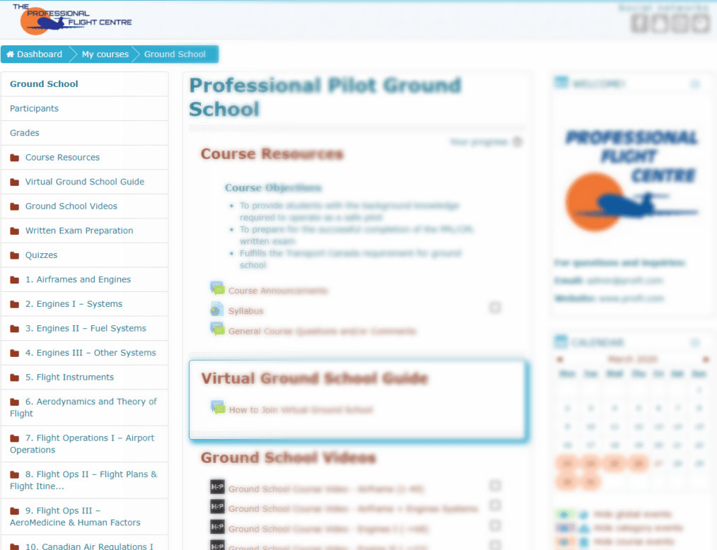 Join Our Online Ground School Today Professional Flight Centre