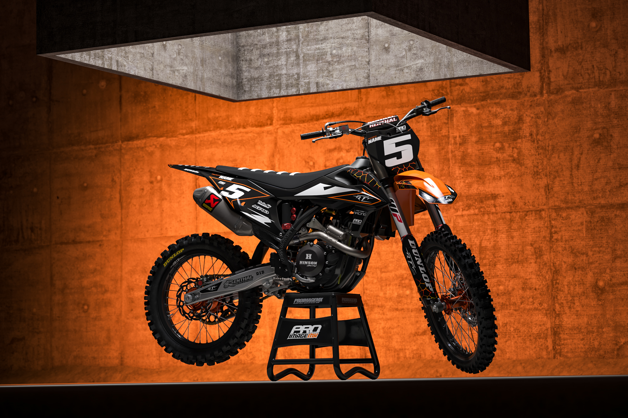 KTM "ONYX BLACK / ORANGE" Graphics Kit