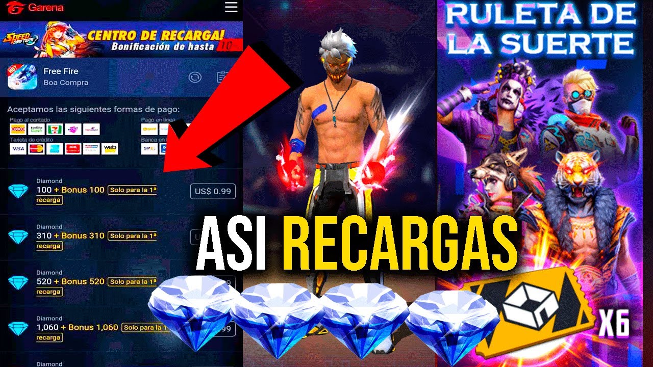 lᐈ Como comprar diamantes en Free Fire con pago facil 2023 ♻️ PROJAKER 🚨