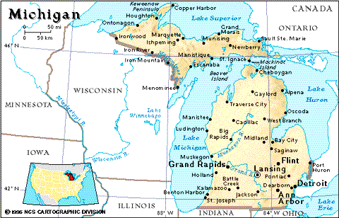 Major Cities Of Michigan