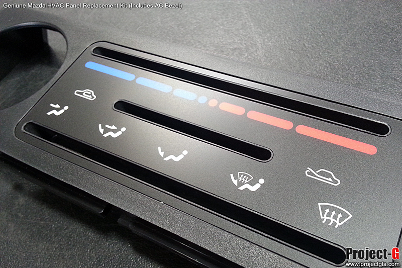 Miata HVAC Face Plate / Panel Control 19891997 Mazda Miata ProjectG