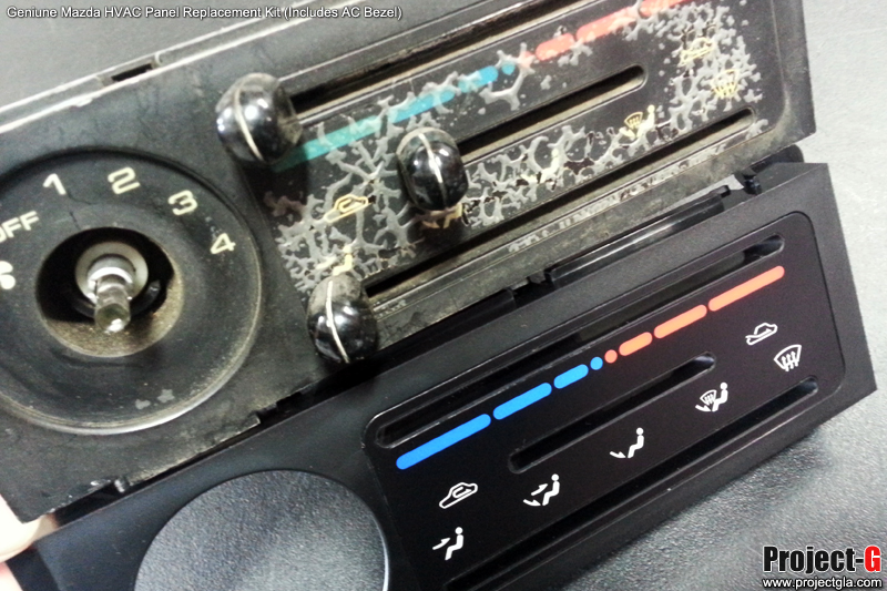 Miata HVAC Face Plate / Panel Control 19891997 Mazda Miata ProjectG