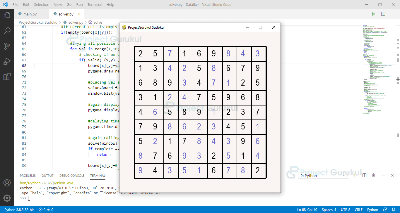 Create Sudoku Game In Python [source code included] Project Gurukul