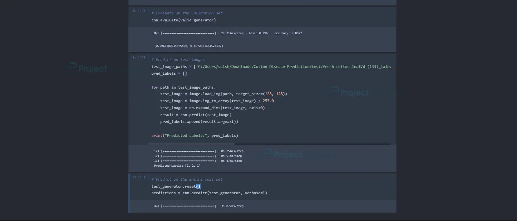 Machine Learning Project Cotton Plant Disease Prediction Project