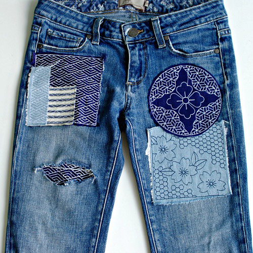 Sashiko Jeans Repair Embroidery Online
