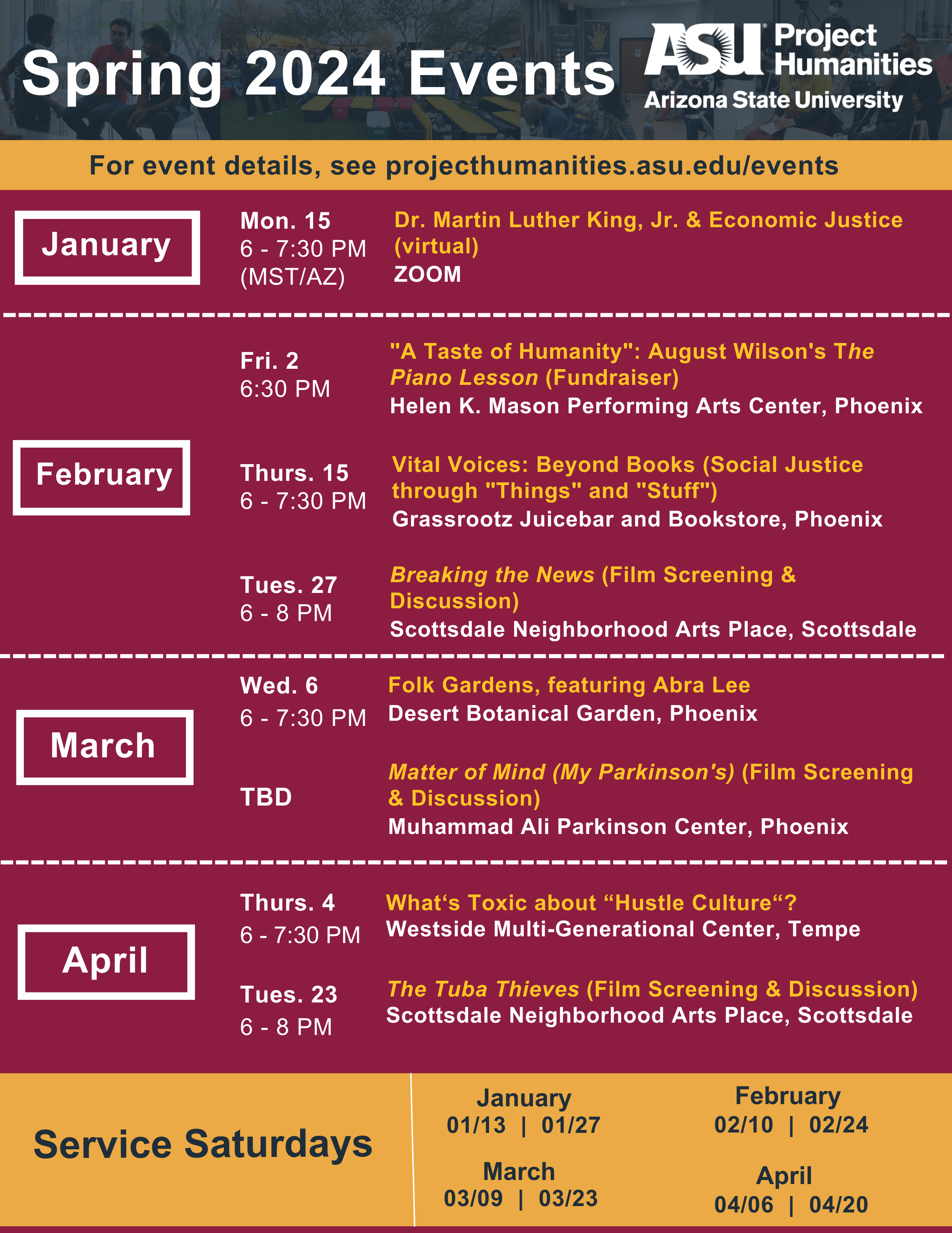 Spring 2025 Asu Calendar - Tamra Franciska