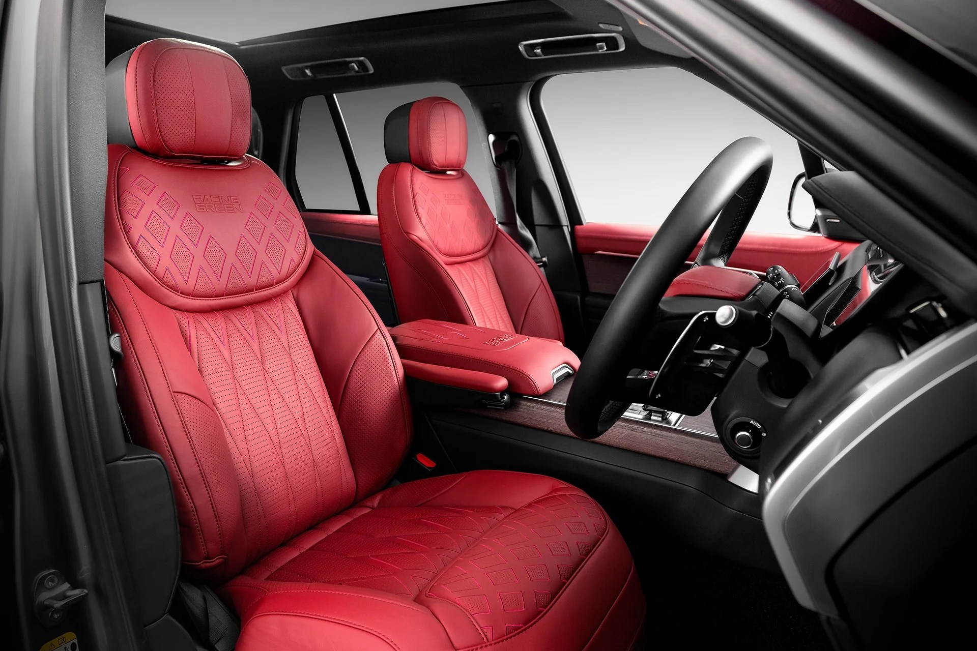 Range Rover Red Nappa Leather Interior Project Kahn