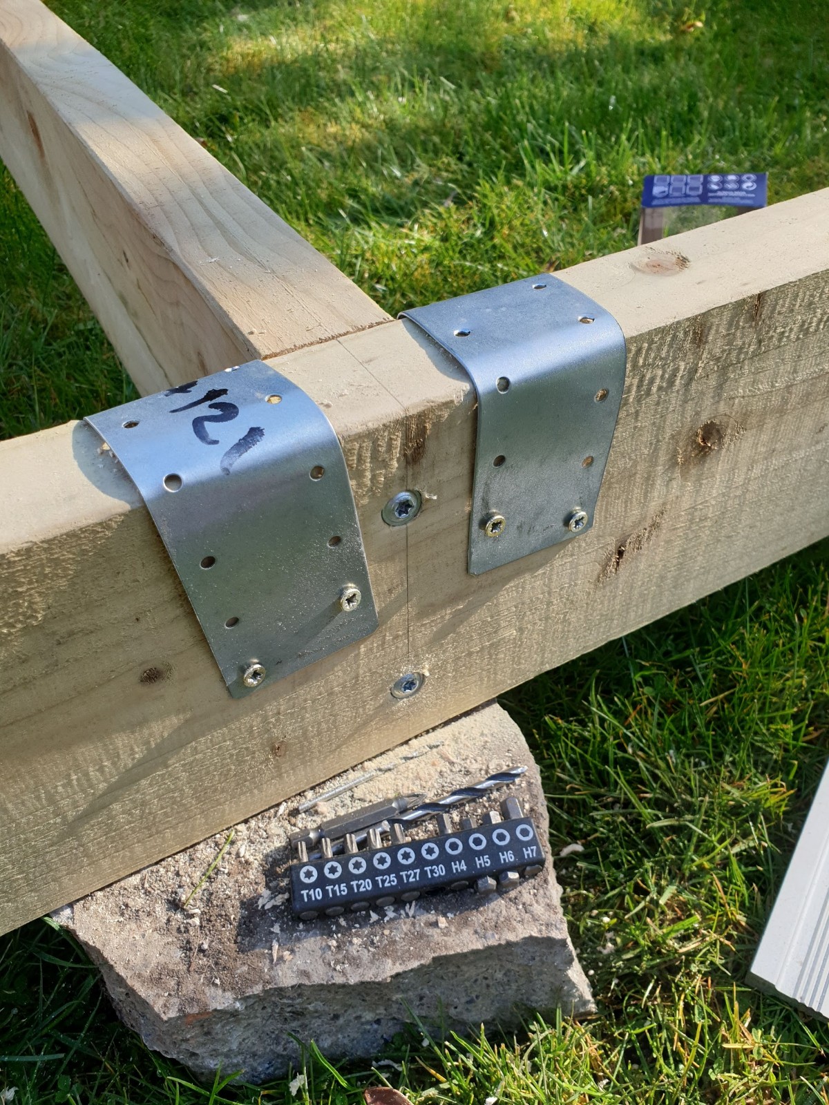 DIY decking with integrated storage seats