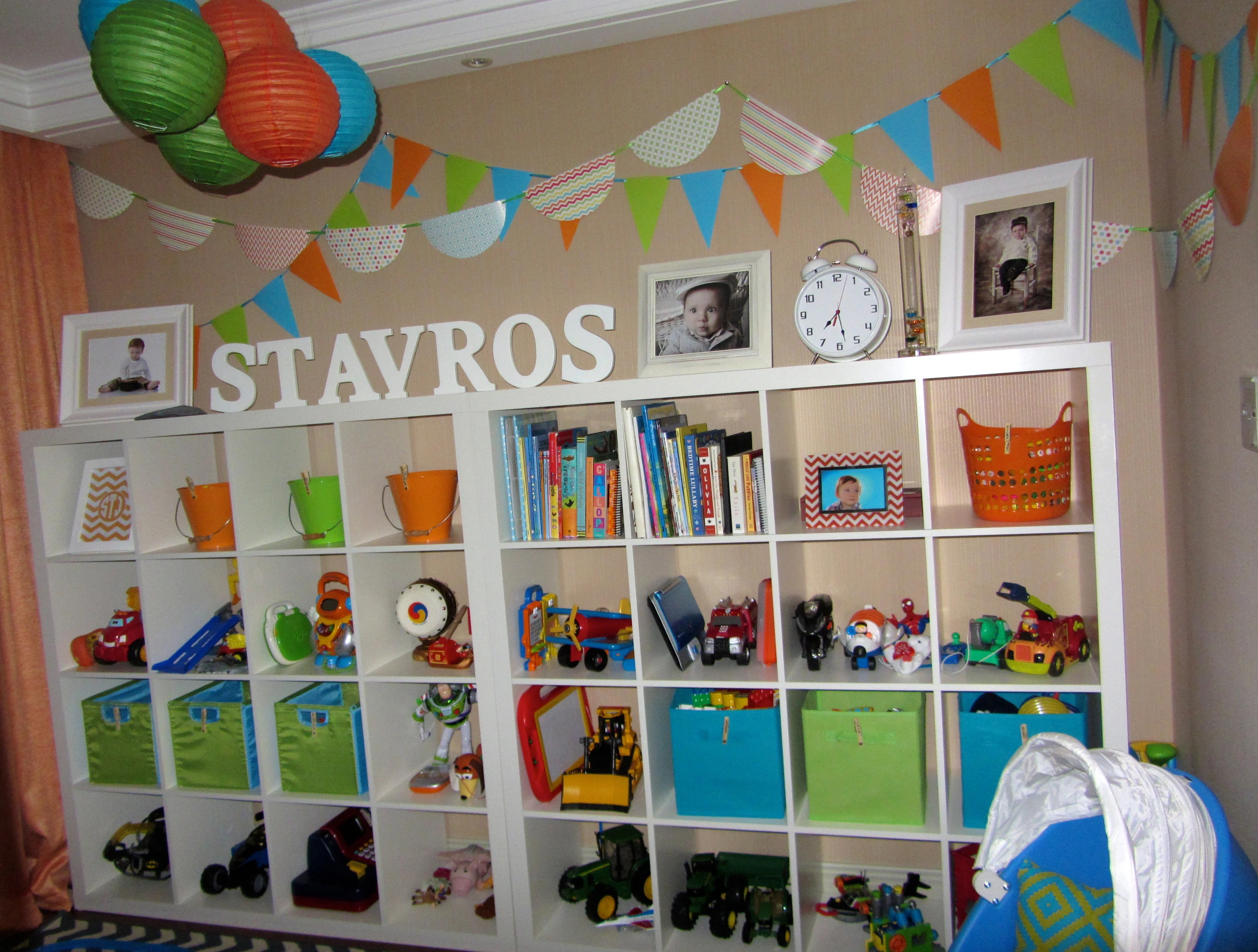 Blue, Green and Orange with Chevron and Aztec Project Nursery