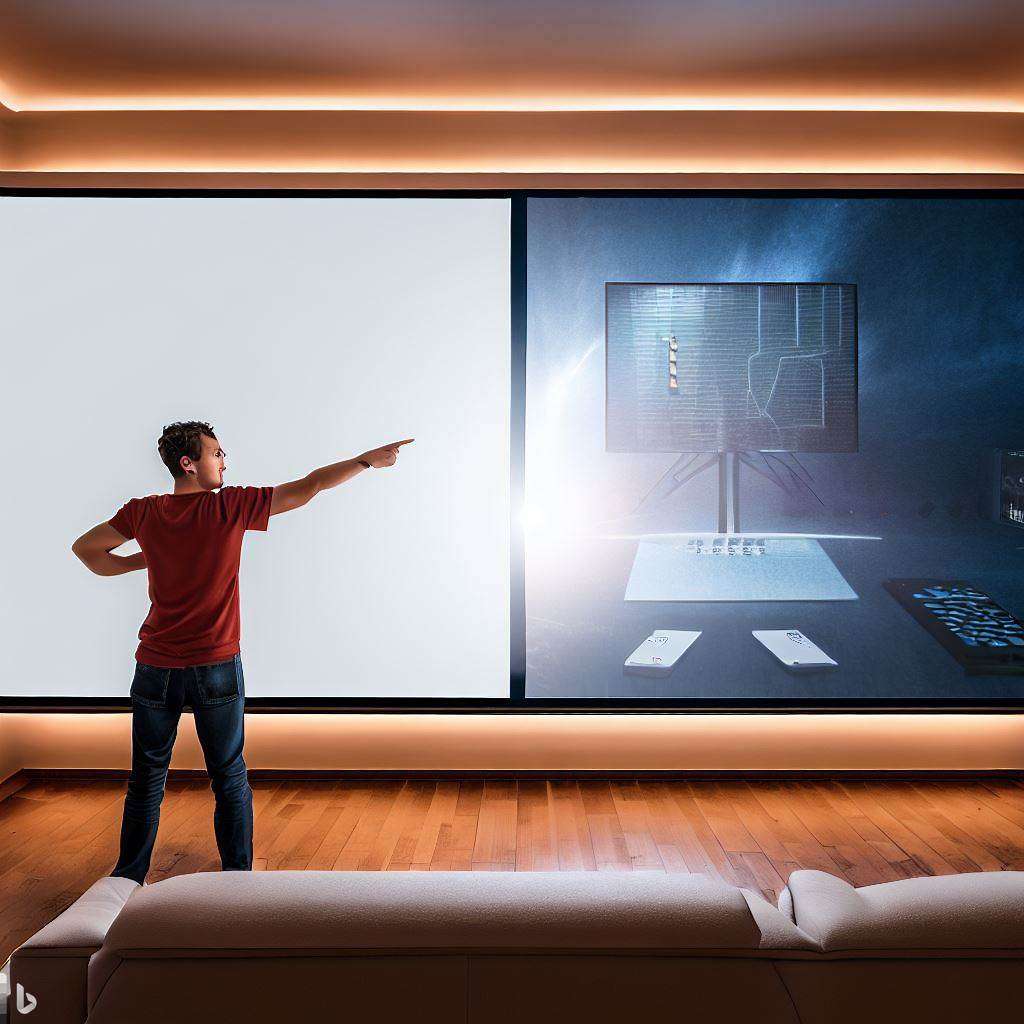 Comparison of fixedframe vs. pulldown projector screens