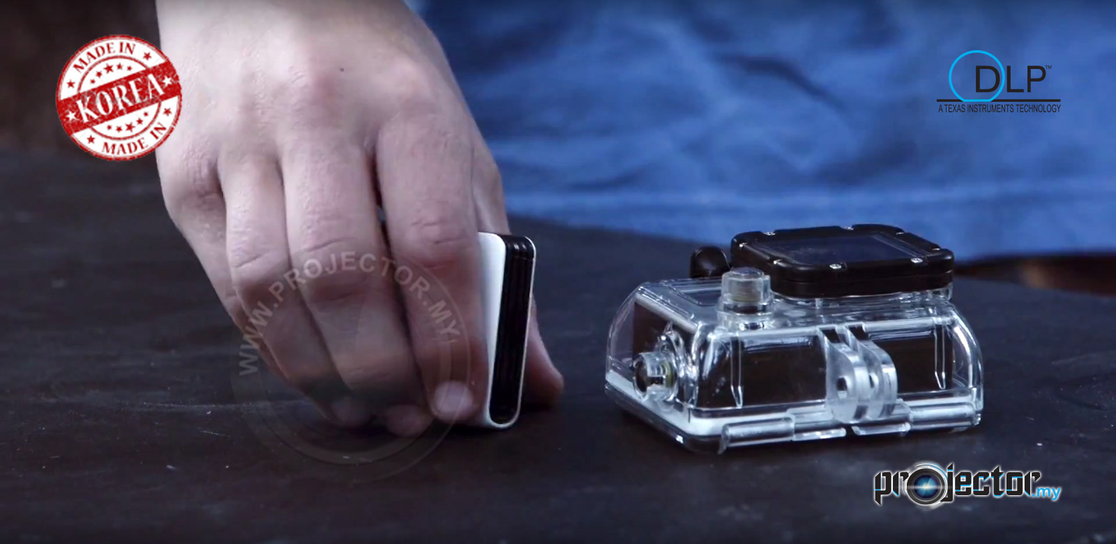 Mini Ray World's Smallest Pocket DLP Projector Projector Malaysia