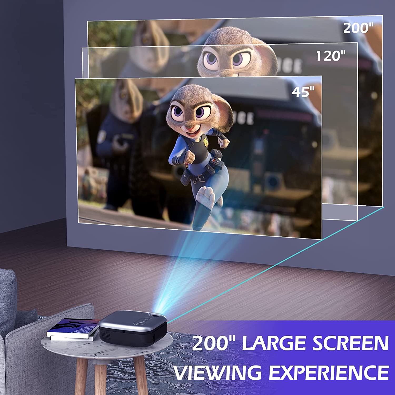 Mooka 8000L WiFi Mini Projector Review: Pros & Cons