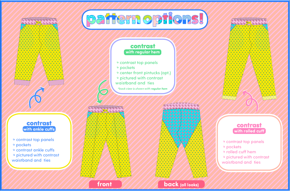 Pudding Pants by Sew Chibi Designs for Project Run & Play