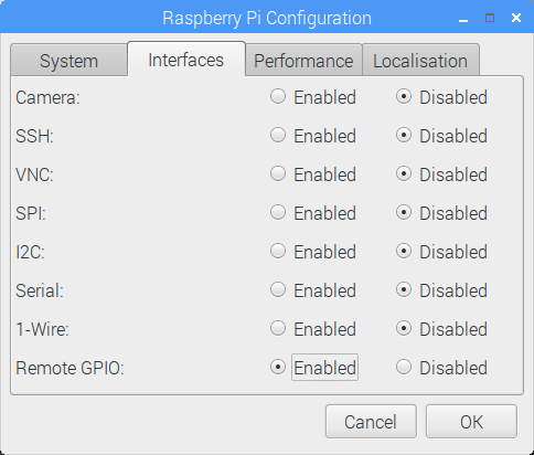 raspi config