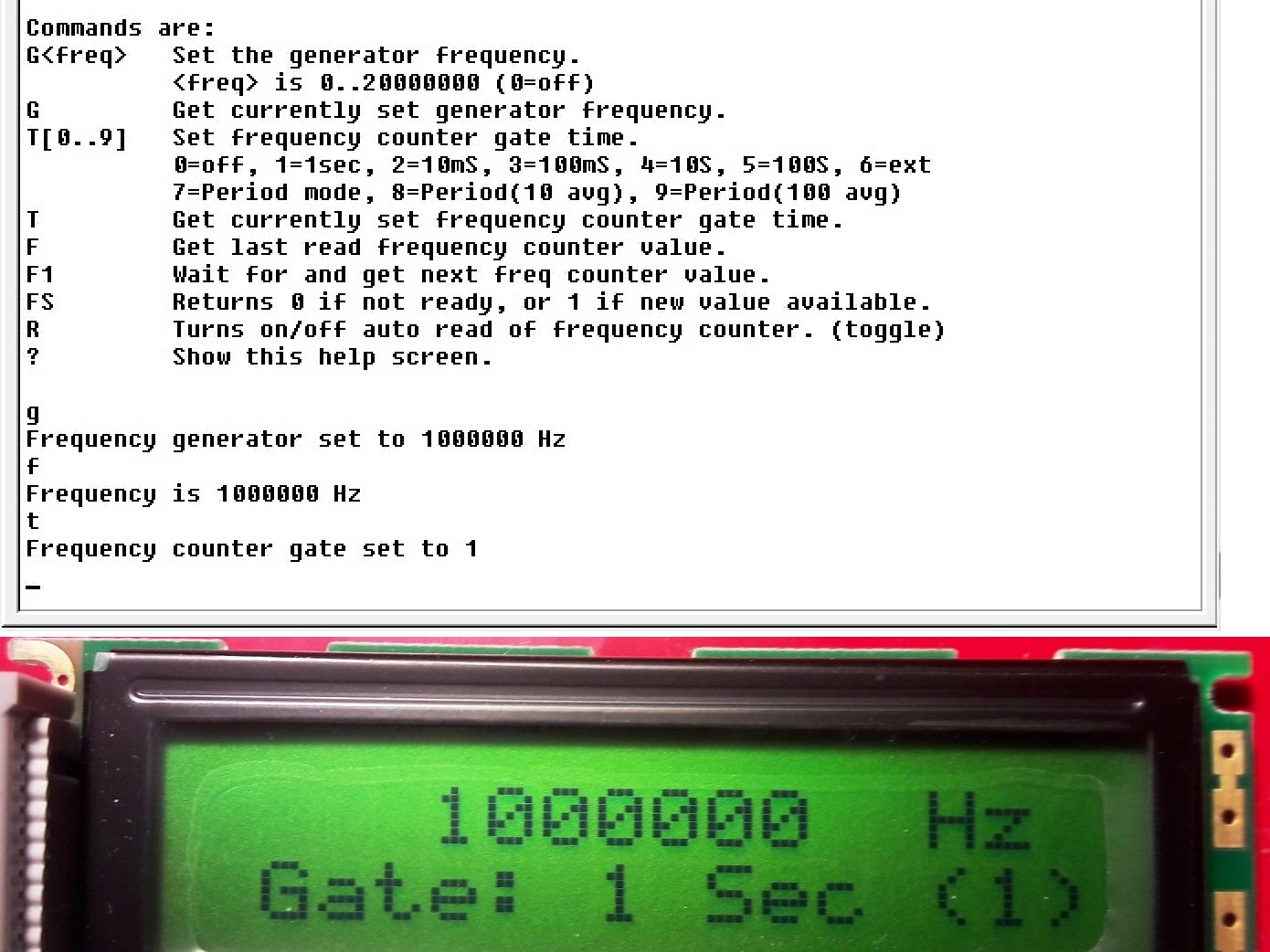 Frequency Generator and Frequency Counter for Pro Micro Arduino