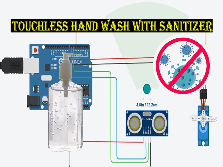 Touchless Hand Sanitizer using HC SR04 Arduino Project Hub