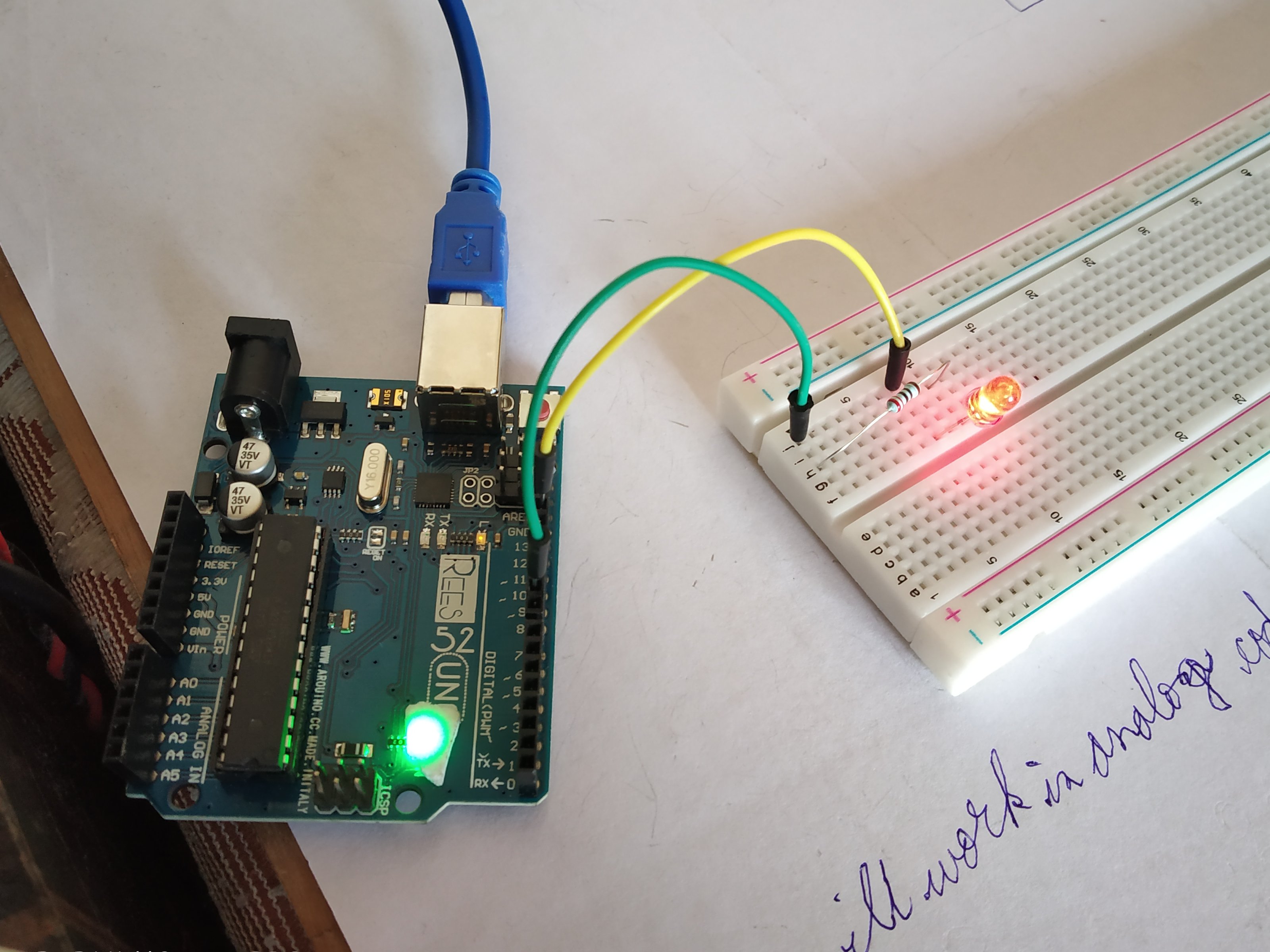 Blinking while changing brightness of led Arduino Project Hub