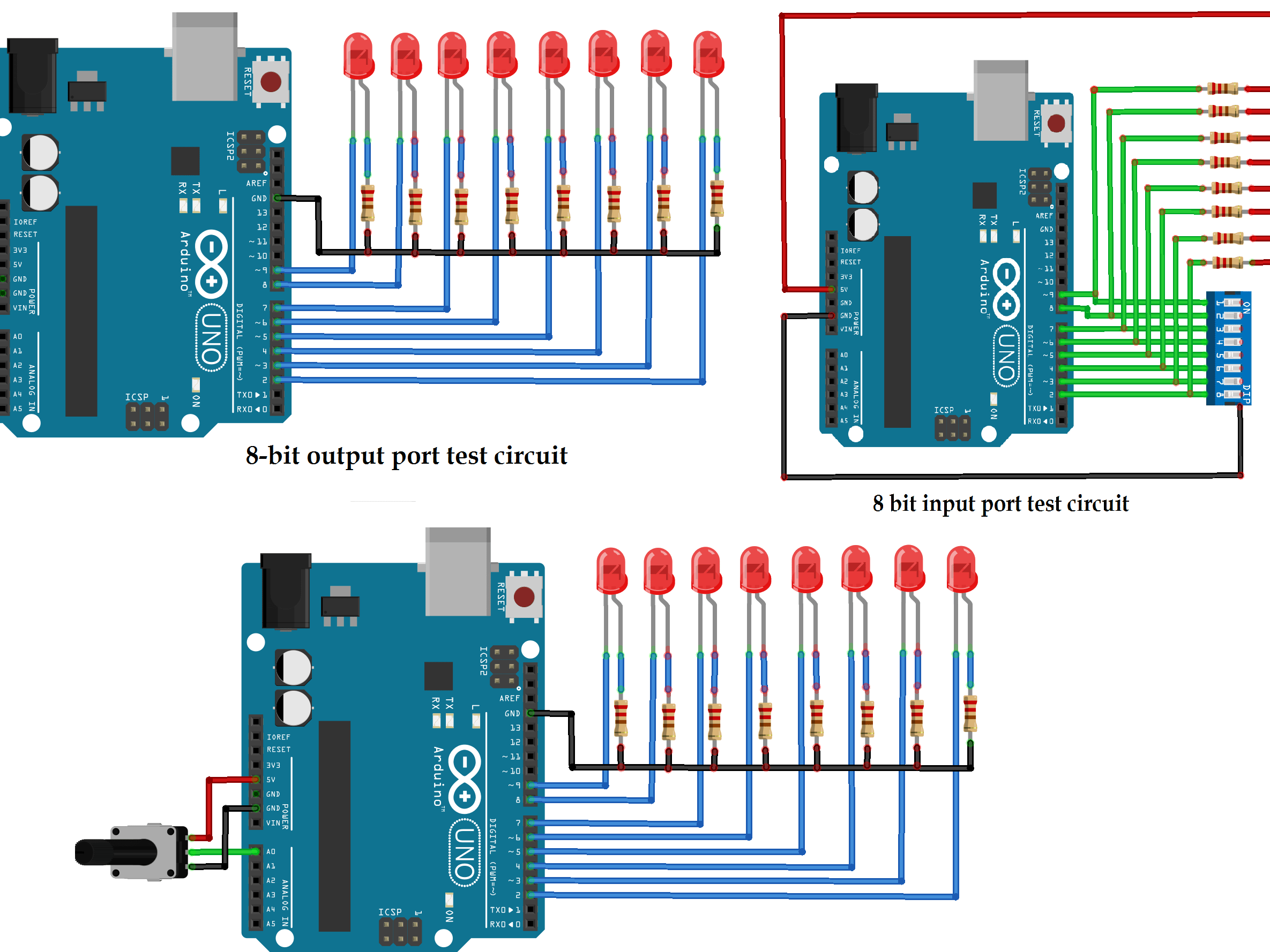 8Bit IO Port Library for Arduino Arduino Project Hub