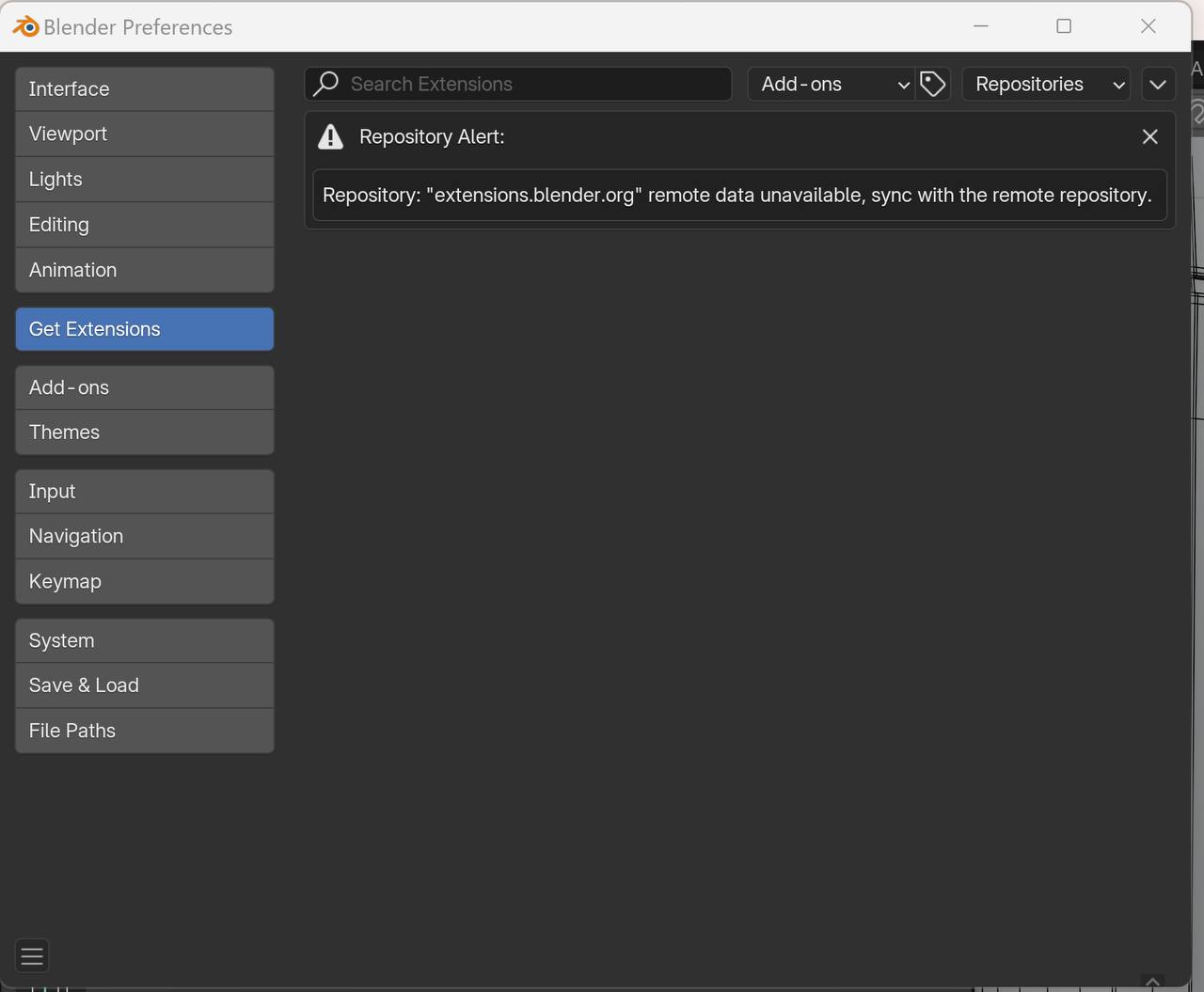 129520 The extension dropped was not found in the remote repository