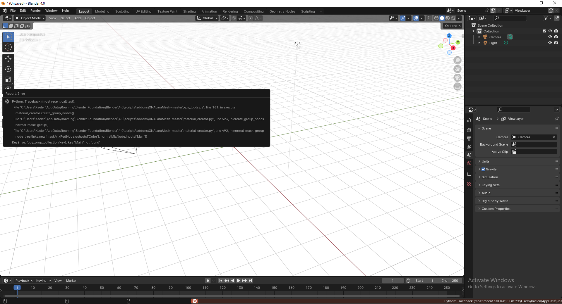 115416 blender 4.0 wont let me import xps models blender Blender