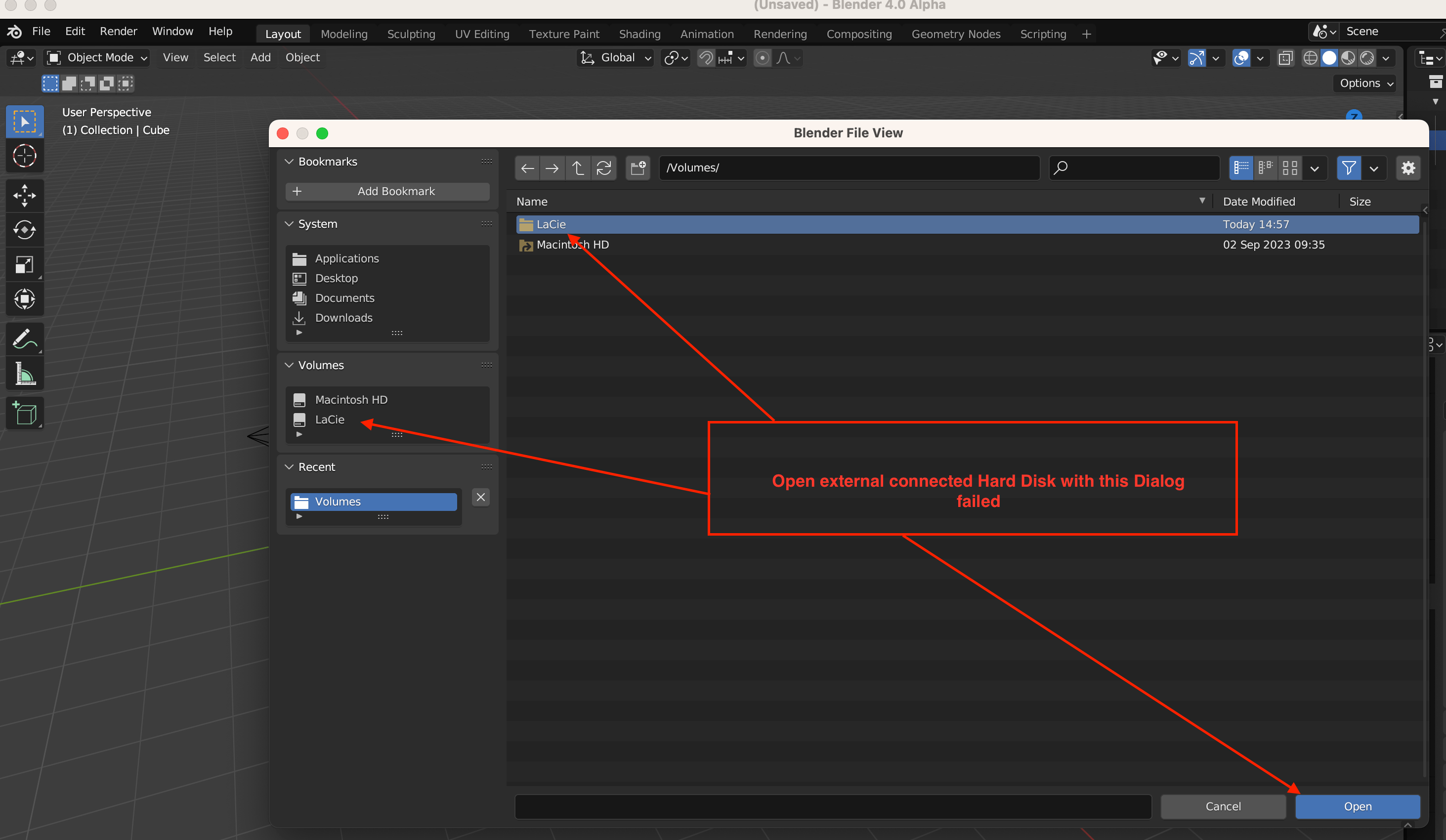 112625 Can't open any File from external connected Hard Disk (USB