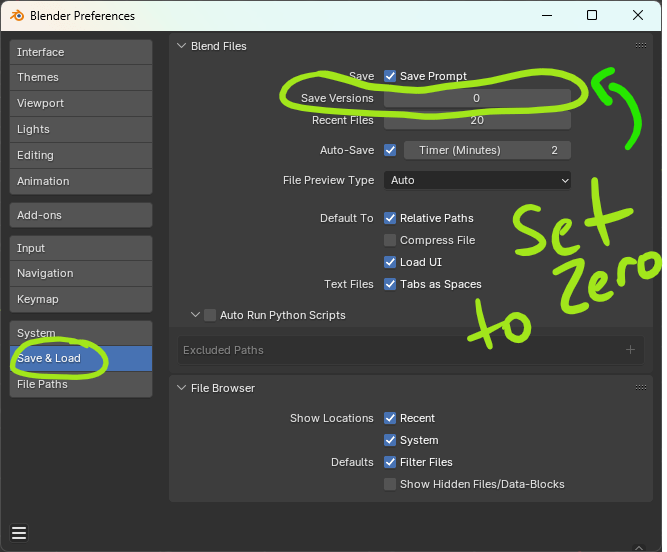 95144 Blender and Microsoft Onedrive problem no differential sync