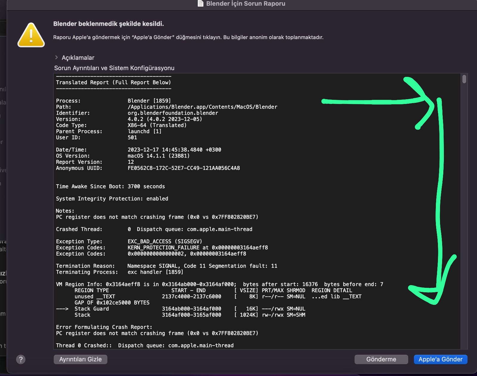 116271 Blender Crashed MacOs blender Blender Projects