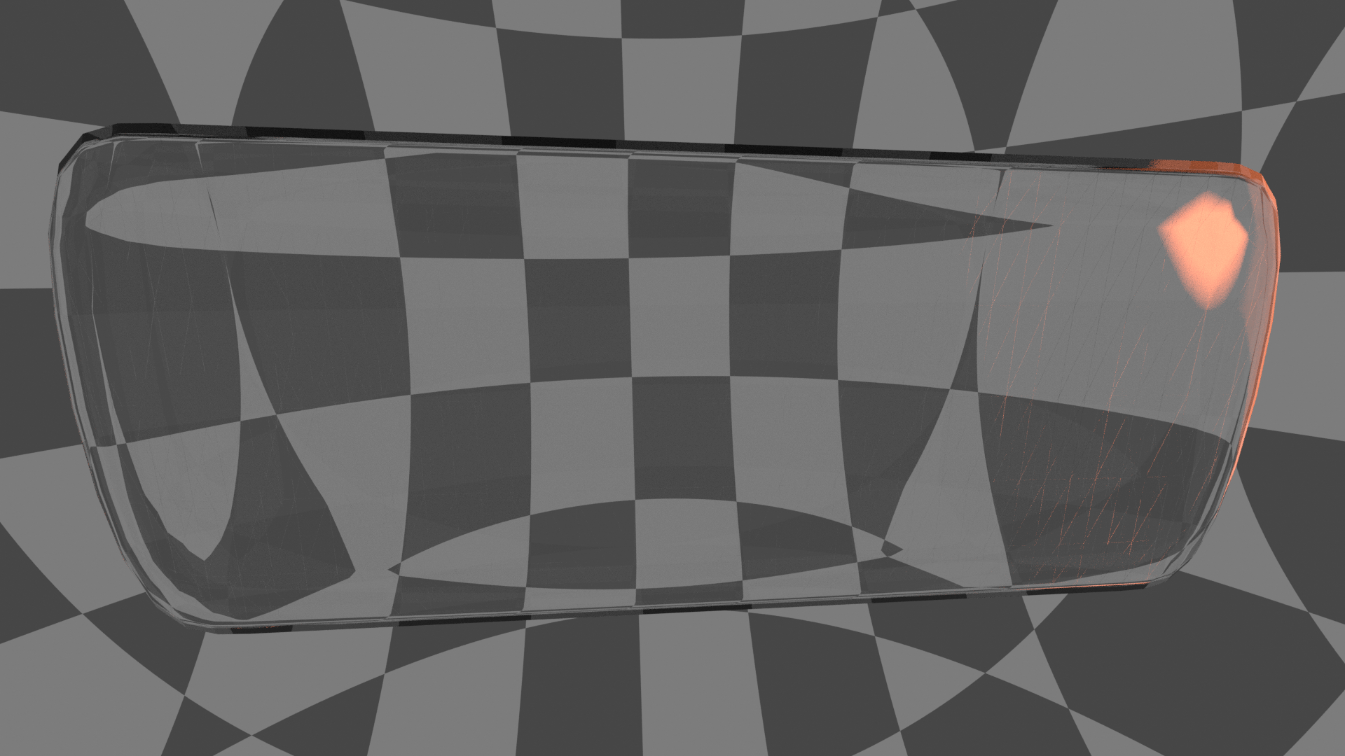 107725 Regression Wireframe artifact on fast transforming glassshader and motion blur on