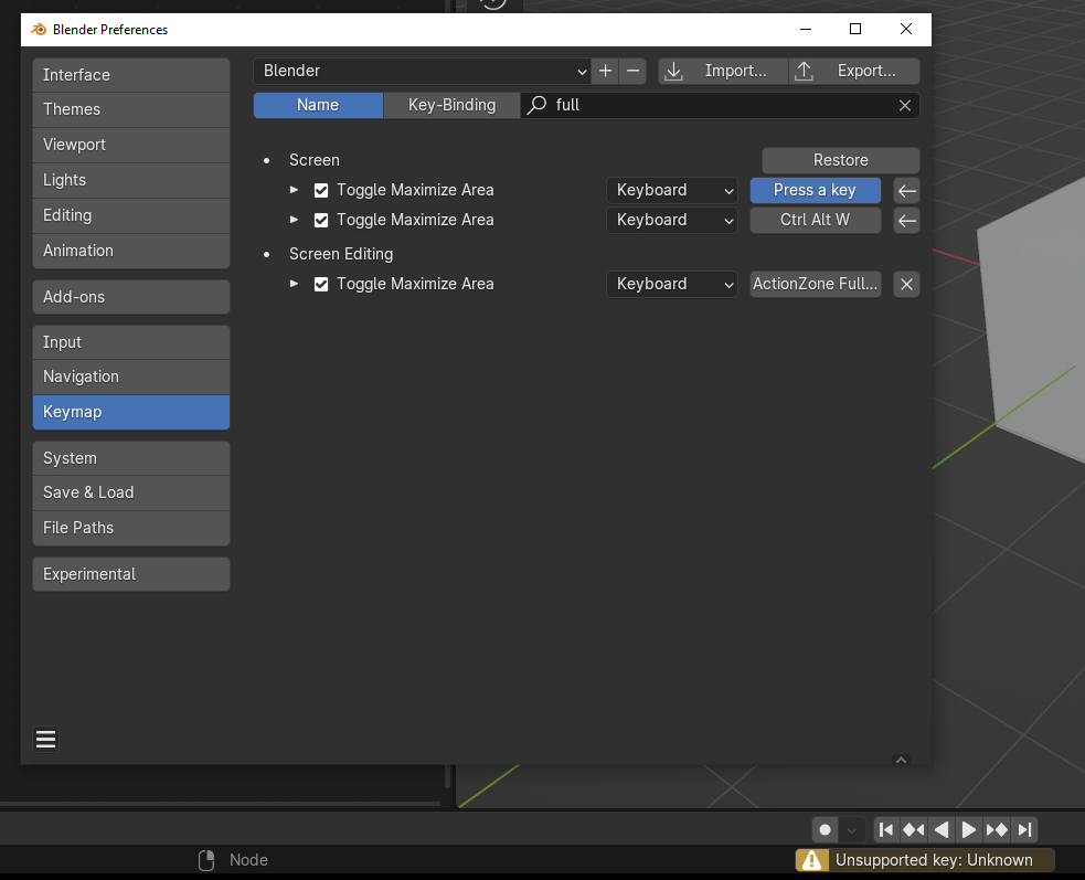 114187 shortcut not working (ctrl+SpaceBar) blender Blender Projects