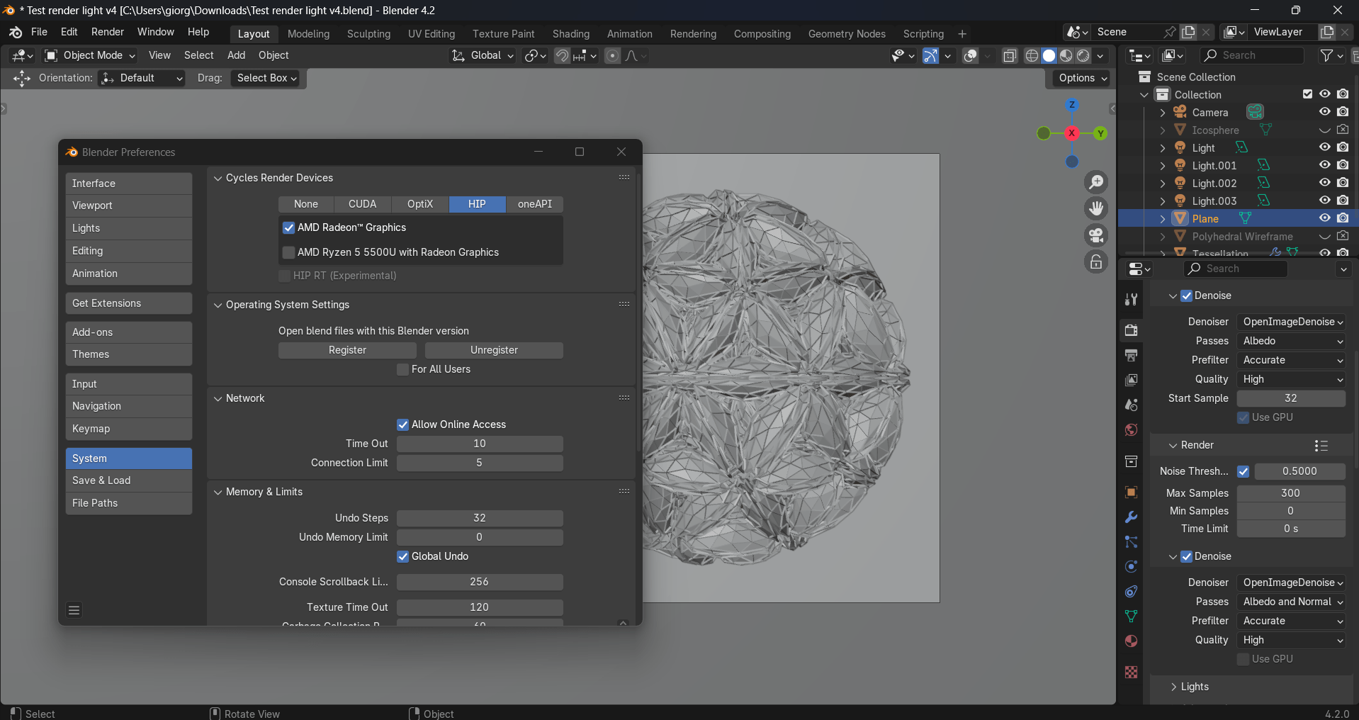 125127 Info minimum requirements for using OpenImageDenoiser with