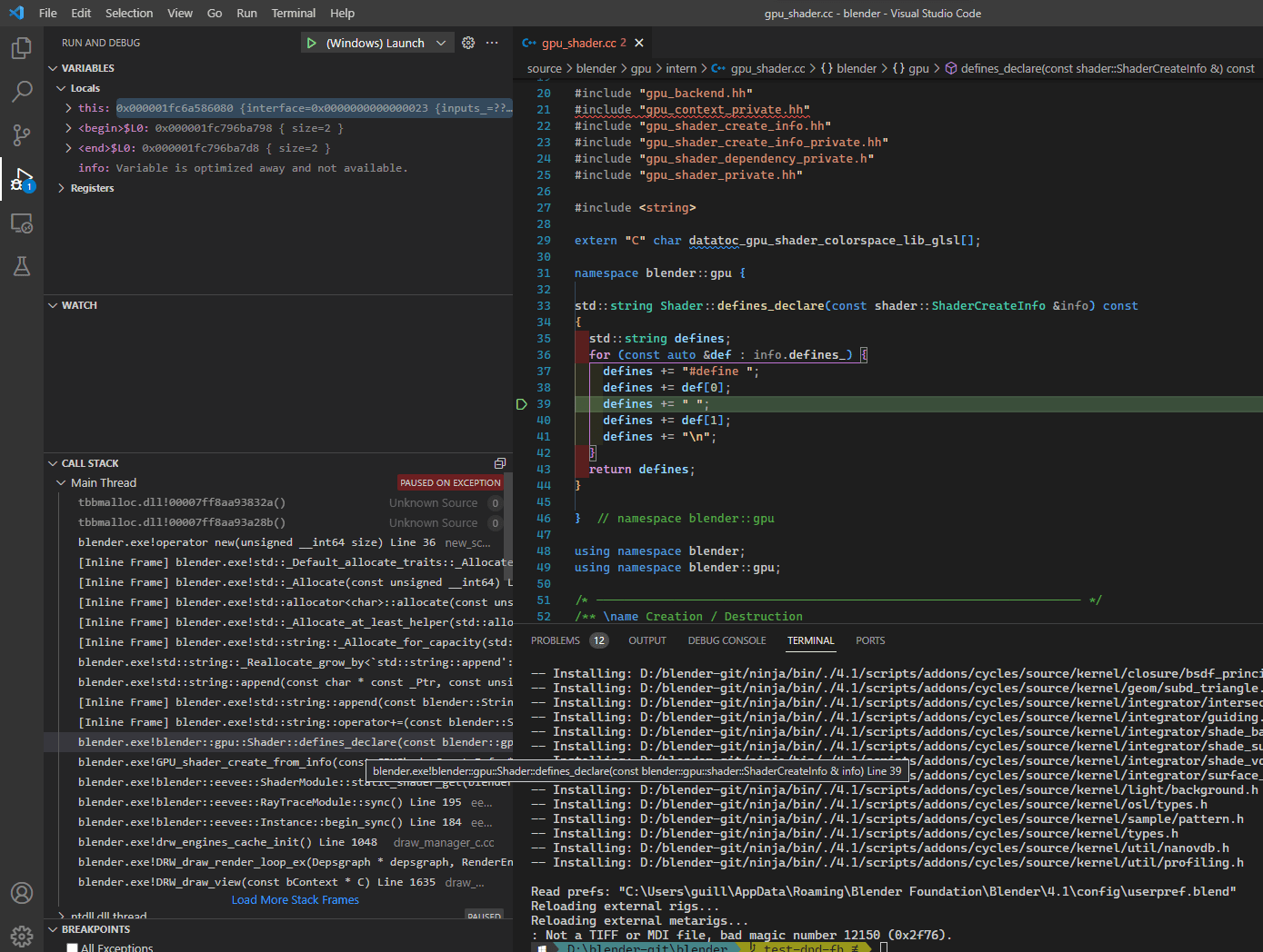 116761 Crash using EEVEE and selecting `Material Preview` or