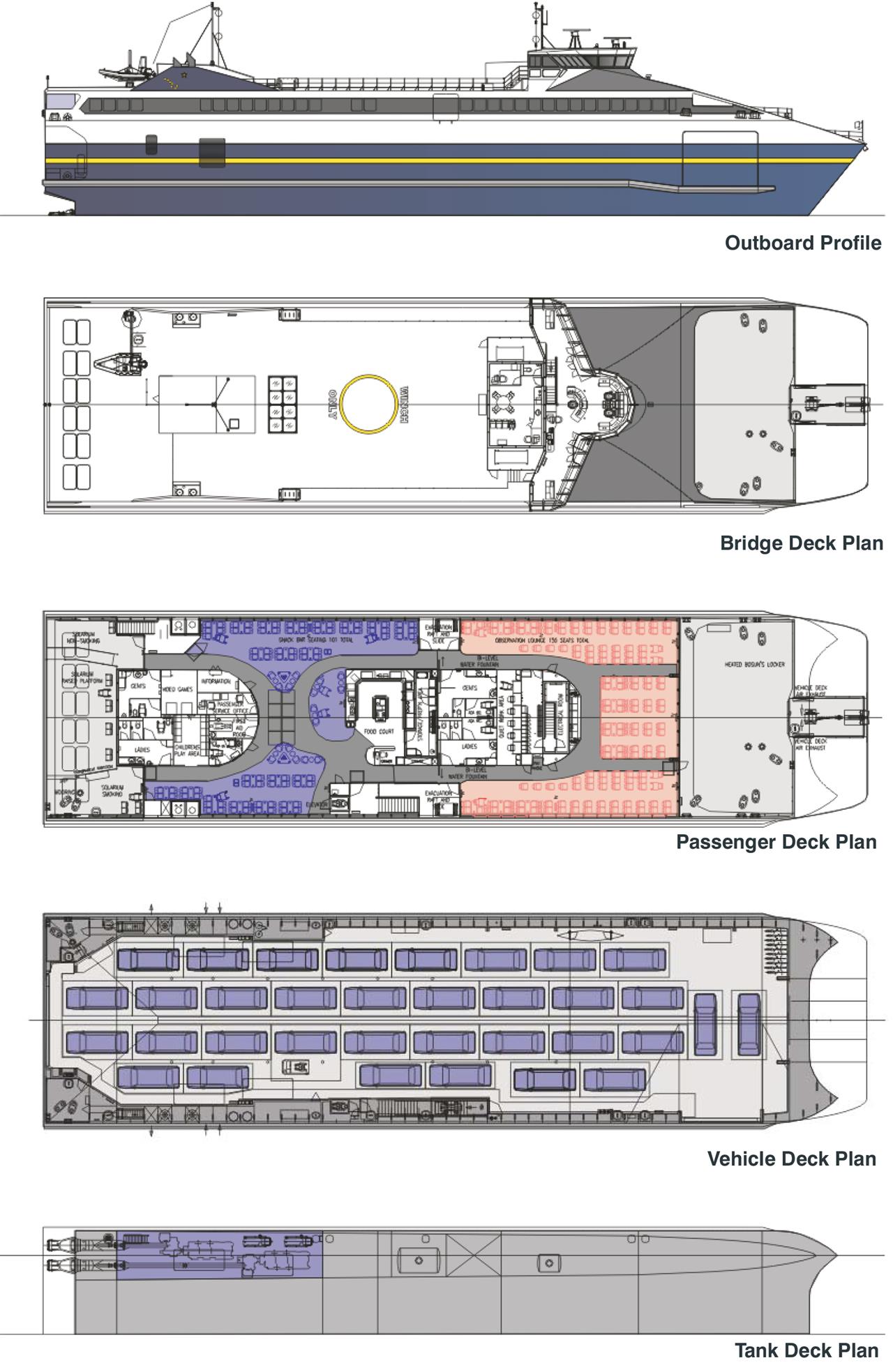 Alaska Marine Highways Ferries NG408 Ro Pax Ferry Designs by BMT