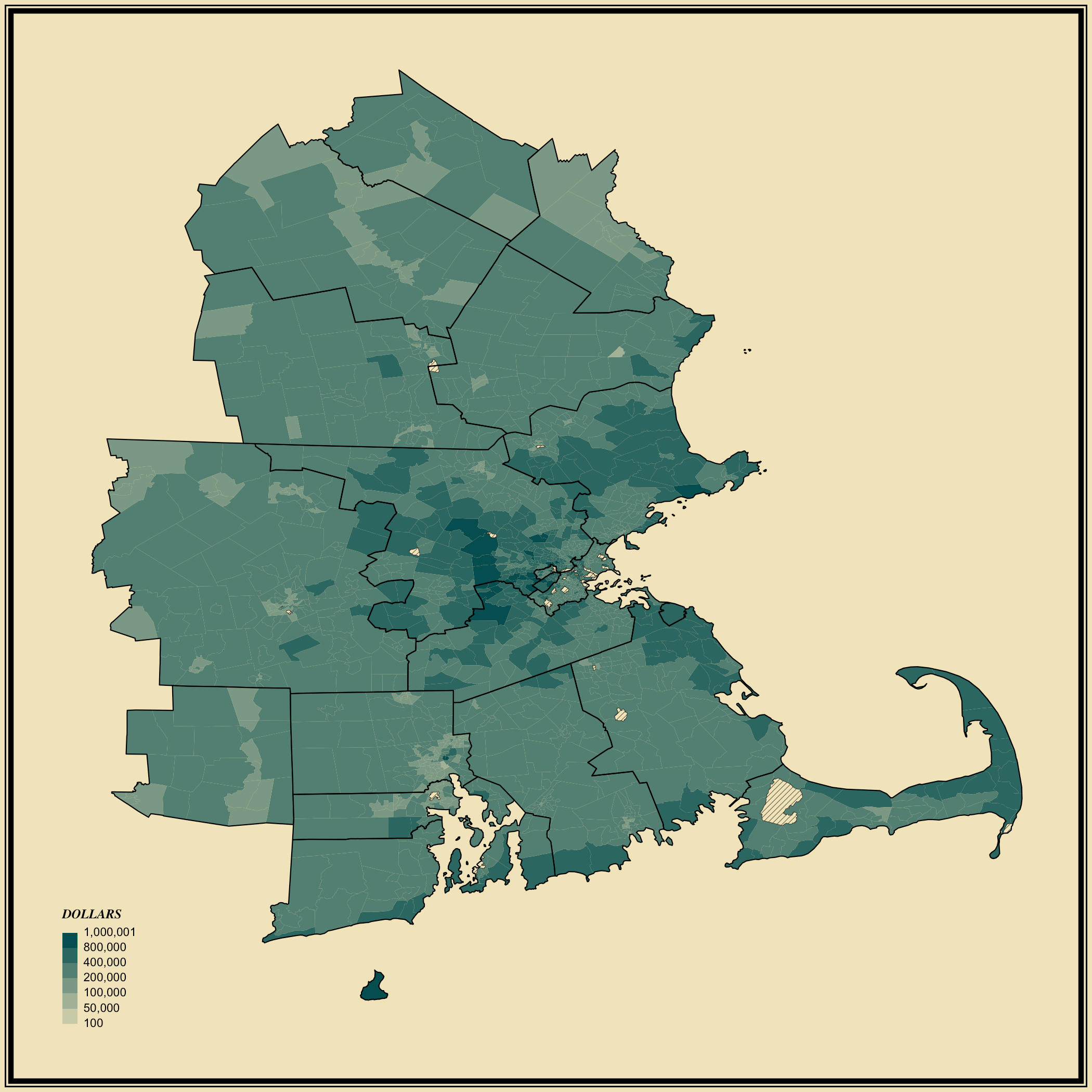 Median Housing Value Statistical Atlas of the United States