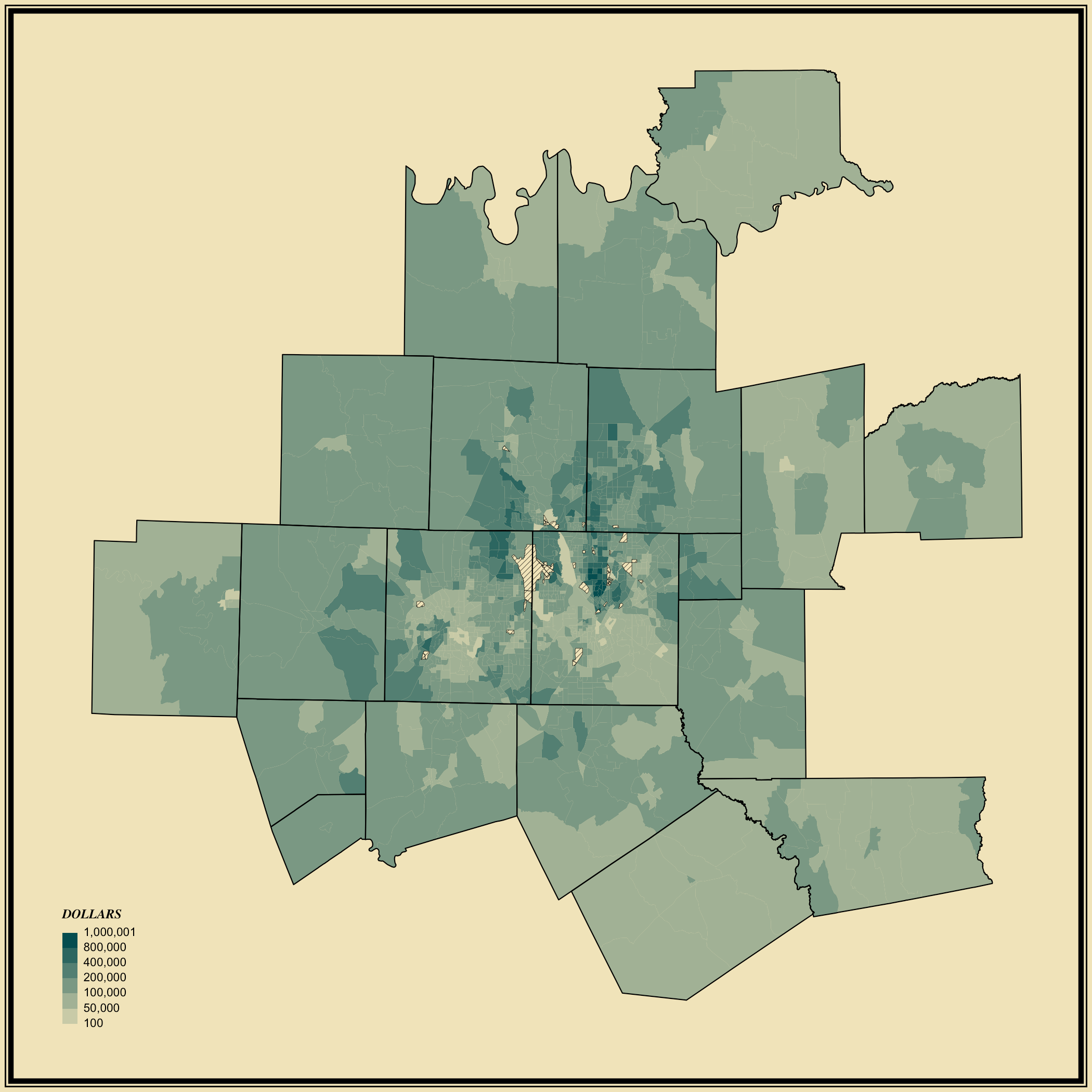 Median Housing Value Statistical Atlas of the United States