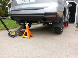 Jack Points on a Subaru Forester - Geothunder Projects