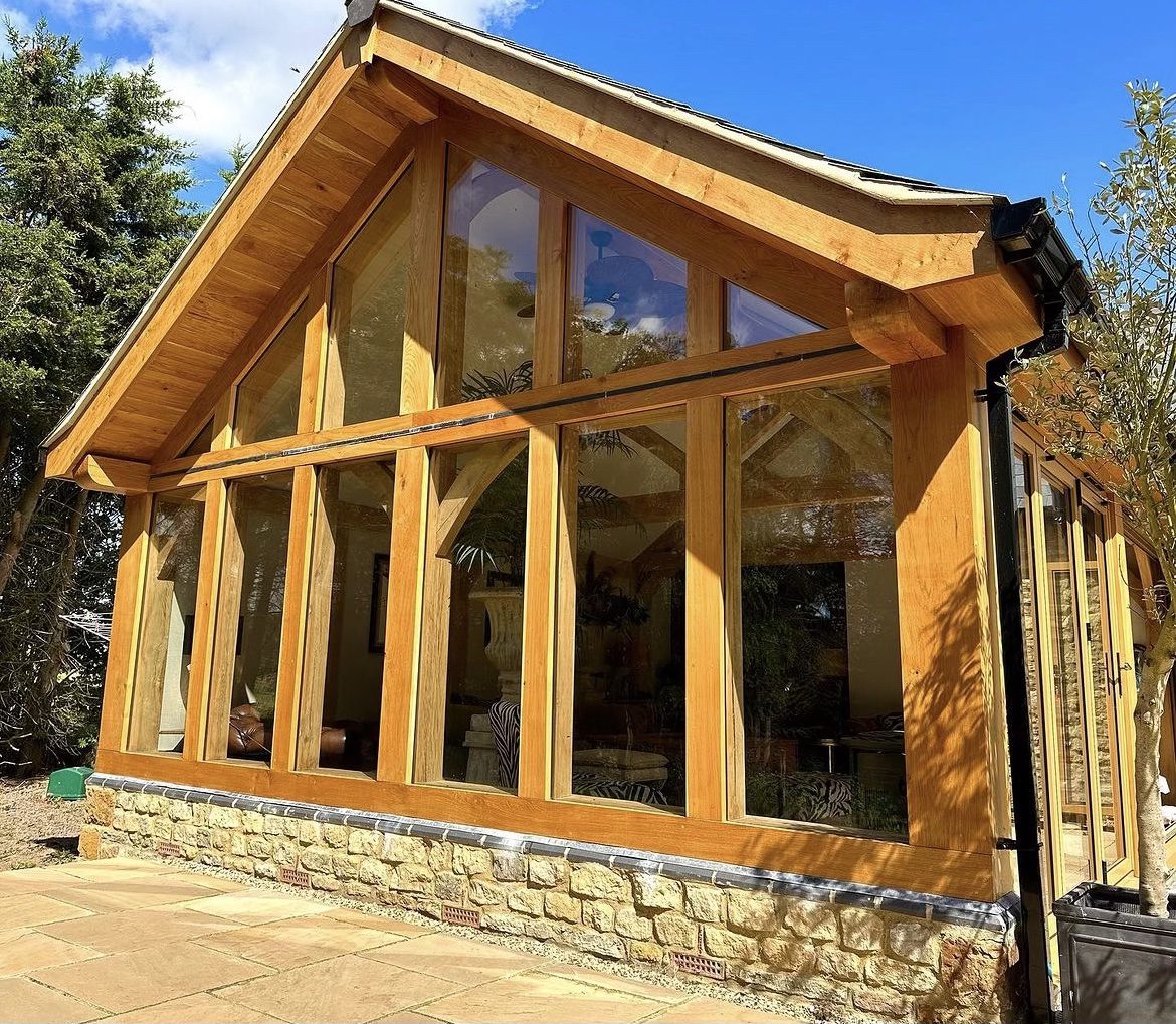 Oak Framing and Trusses Perfect Garden Retreat UK Timber Projects