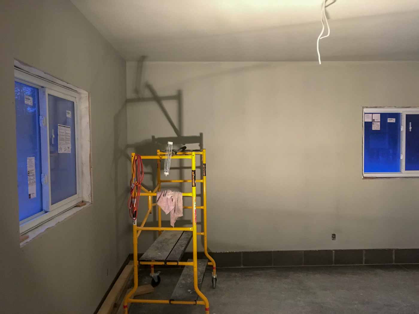 Studio Build 5 Tape, Paint, Electrical Verdon's Projects