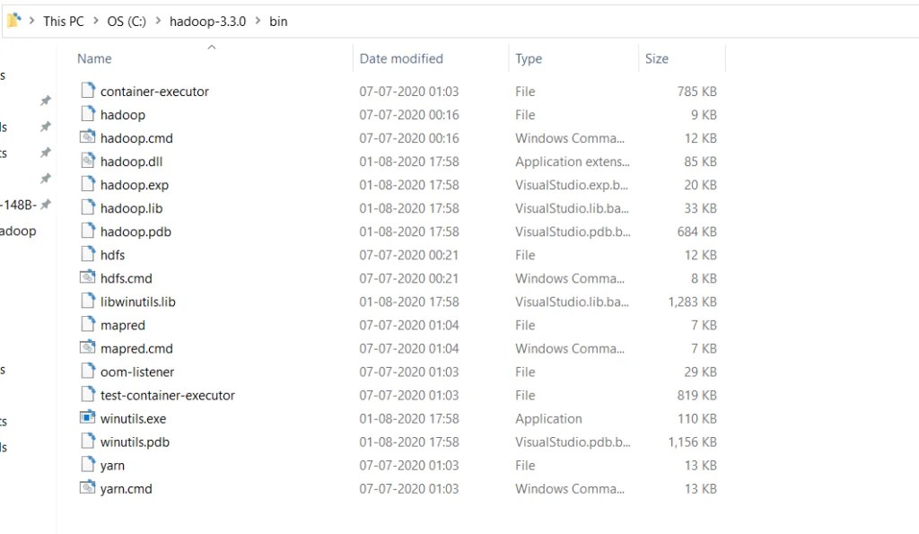 Apache hadoop installation on windows