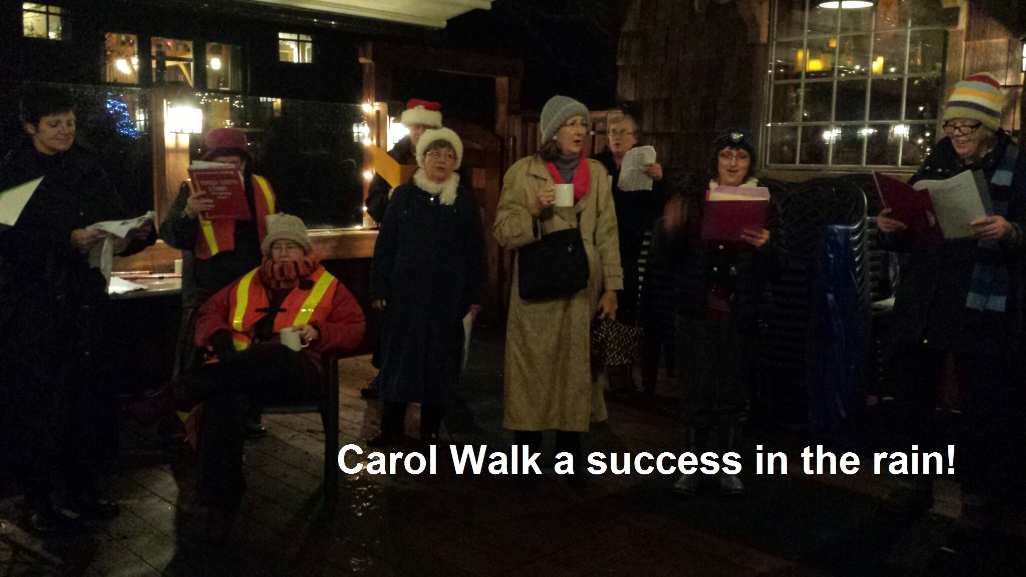 Carol Walk a Success in the Rain Project Watershed