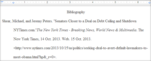 Hanging Indents in Google Docs «