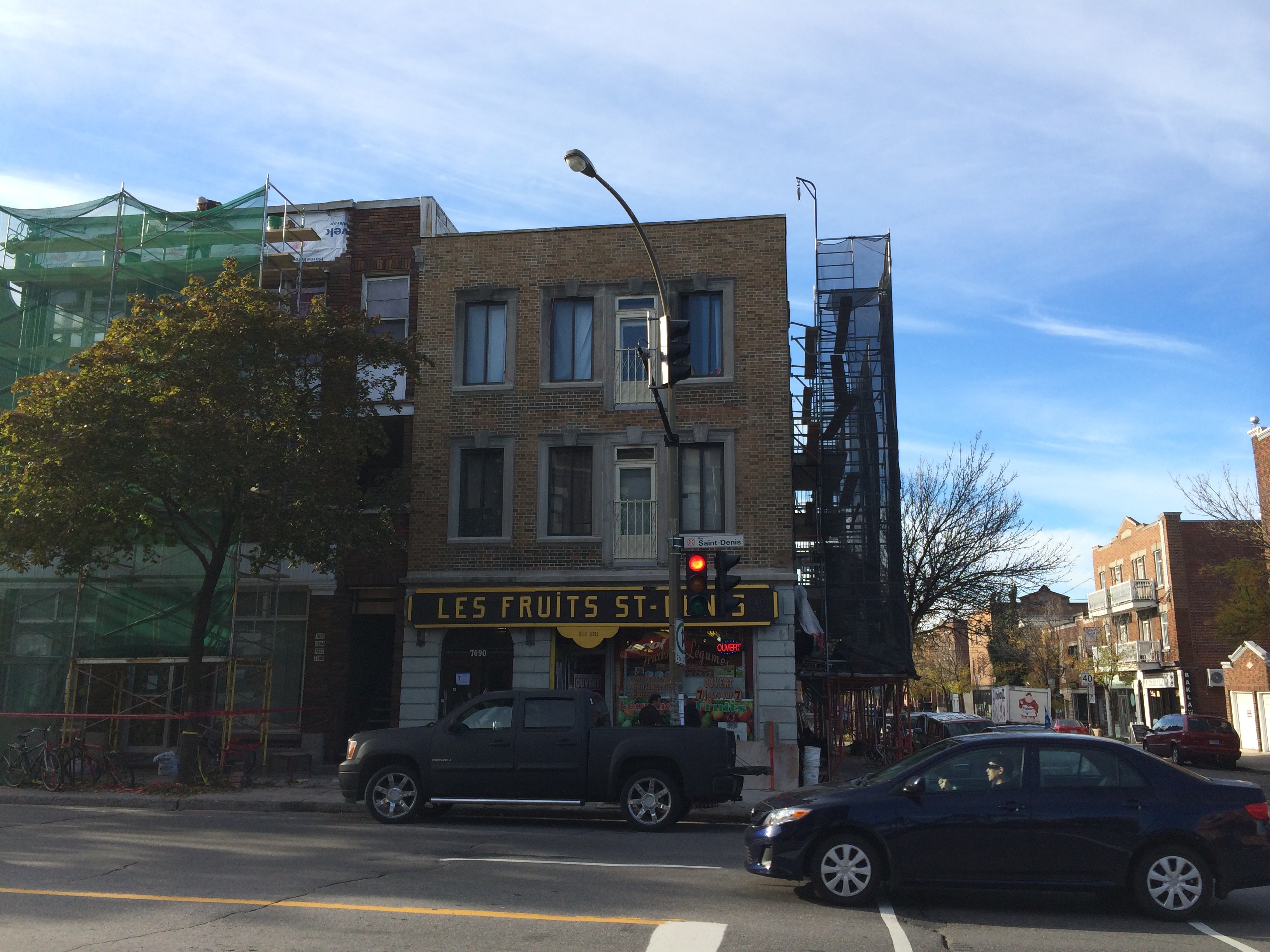 Bâtisse résidentielle et commerciale Villeray, Montréal Réfection