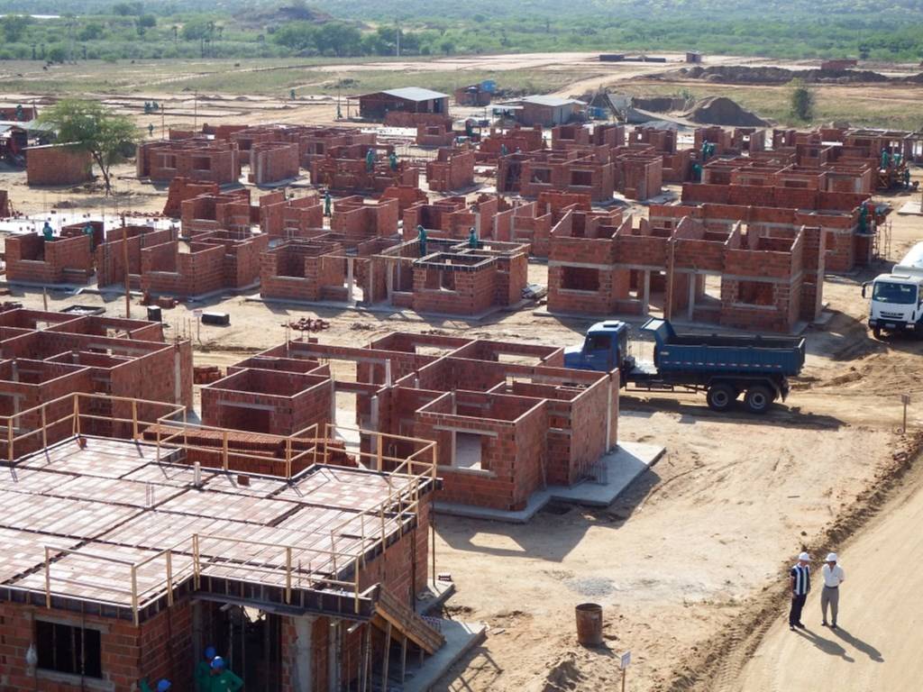 Canteiro De Obras De Edificios Residenciais Construção Residencial