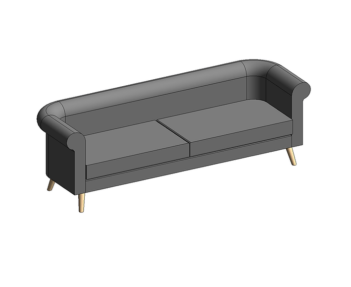 Sofá Revit Familias Revit