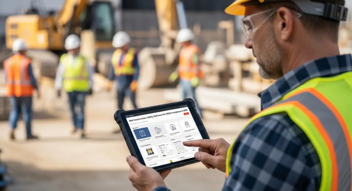 Construction health and safety management software