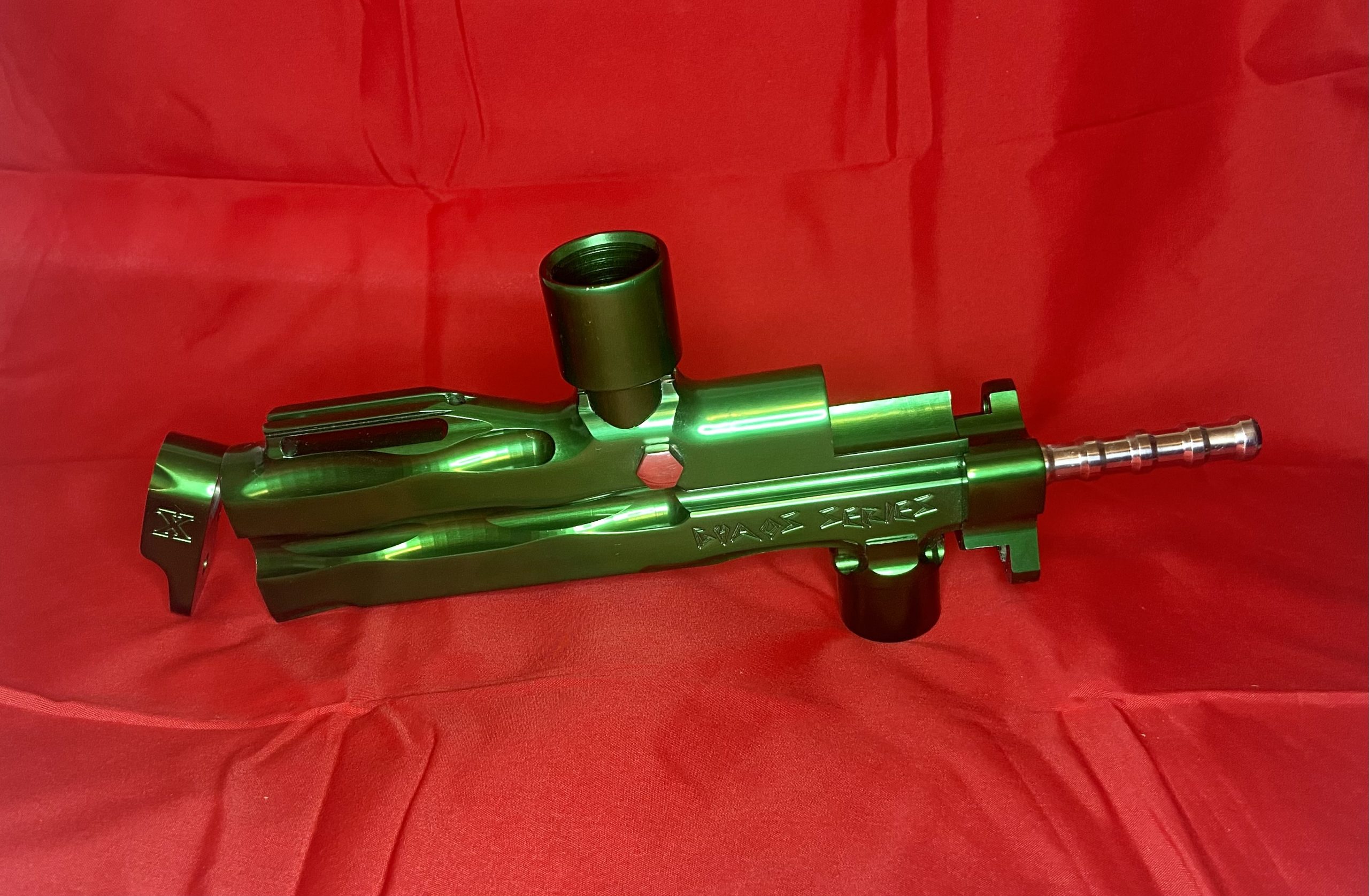 ANS GX3 Chaos Series Autococker Body Kit in Polished Green Prokiller